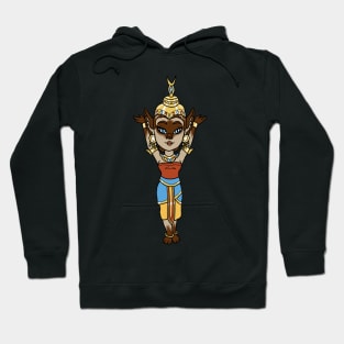 Siamese Cat Thai Dancer Girl CHIBI SD MONSTER GIRLS Series I Hoodie